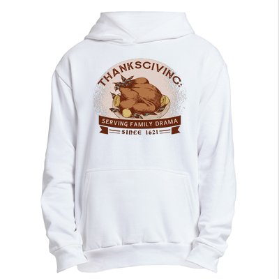 Thanksgiving Family Drama Funny Urban Pullover Hoodie