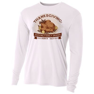 Thanksgiving Family Drama Funny Cooling Performance Long Sleeve Crew