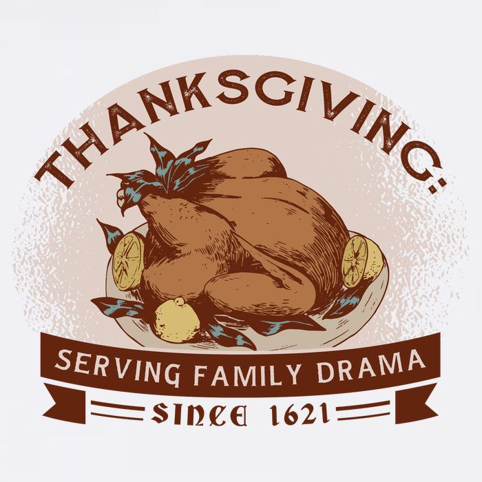Thanksgiving Family Drama Funny Cooling Performance Long Sleeve Crew
