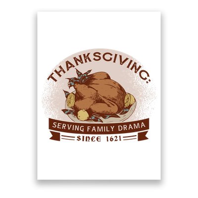 Thanksgiving Family Drama Funny Poster