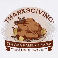 Thanksgiving Family Drama Funny Womens Tank Top
