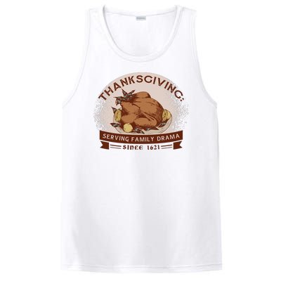 Thanksgiving Family Drama Funny PosiCharge Competitor Tank