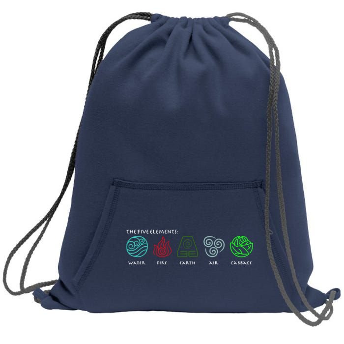 The Five Elements Avatar Sweatshirt Cinch Pack Bag