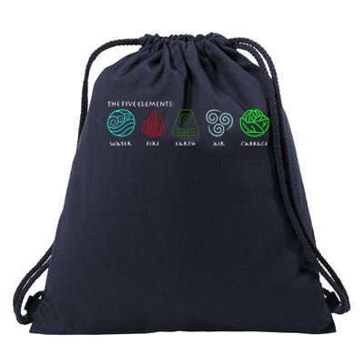 The Five Elements Avatar Drawstring Bag