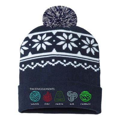 The Five Elements Avatar USA-Made Snowflake Beanie