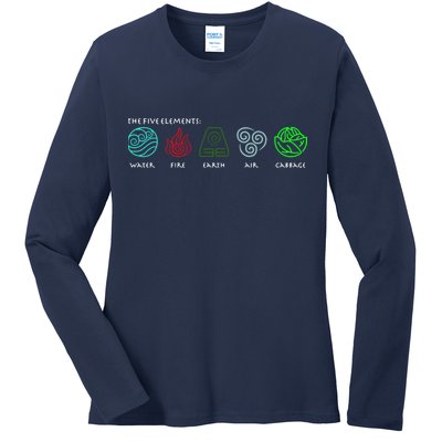 The Five Elements Avatar Ladies Long Sleeve Shirt