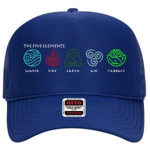 The Five Elements Avatar High Crown Mesh Back Trucker Hat