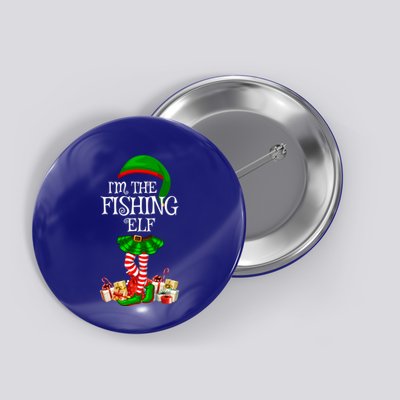 The Fishing Elf Christmas Matching Family Elf Xmas Gift Button