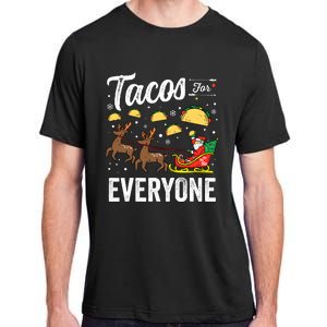 Tacos For Everyone Christmas Taco Funny Xmas Santa Adult ChromaSoft Performance T-Shirt