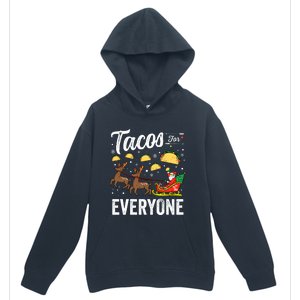 Tacos For Everyone Christmas Taco Funny Xmas Santa Urban Pullover Hoodie