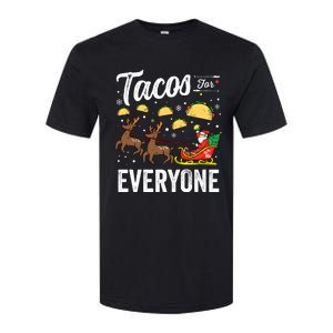 Tacos For Everyone Christmas Taco Funny Xmas Santa Softstyle CVC T-Shirt