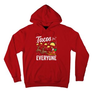 Tacos For Everyone Christmas Taco Funny Xmas Santa Hoodie