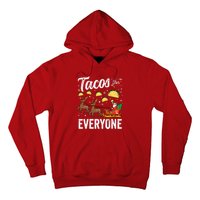 Tacos For Everyone Christmas Taco Funny Xmas Santa Hoodie