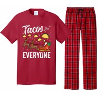 Tacos For Everyone Christmas Taco Funny Xmas Santa Pajama Set