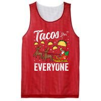 Tacos For Everyone Christmas Taco Funny Xmas Santa Mesh Reversible Basketball Jersey Tank