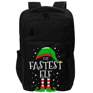 The Fastest Elf Christmas Family Matching Xmas Group Funny Impact Tech Backpack