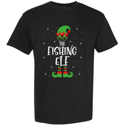 The Fishing Elf Funny Christmas Elf Fisher Fishing Family Meaningful Gift Garment-Dyed Heavyweight T-Shirt