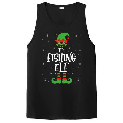 The Fishing Elf Funny Christmas Elf Fisher Fishing Family Meaningful Gift PosiCharge Competitor Tank