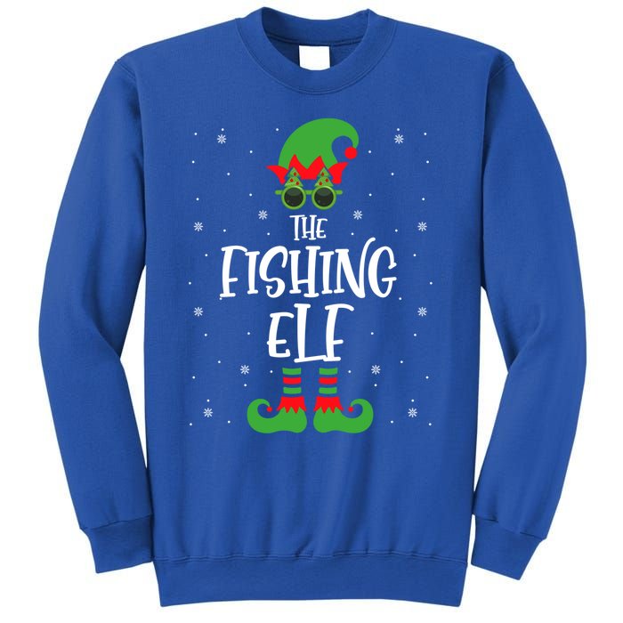 The Fishing Elf Funny Christmas Elf Fisher Fishing Family Meaningful Gift Sweatshirt