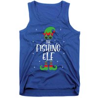 The Fishing Elf Funny Christmas Elf Fisher Fishing Family Meaningful Gift Tank Top