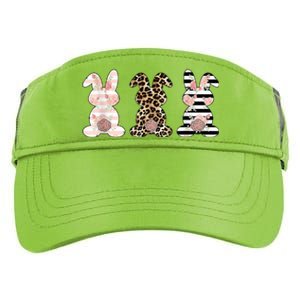 Trio Floral Easter Bunny Cute Adult Drive Performance Visor