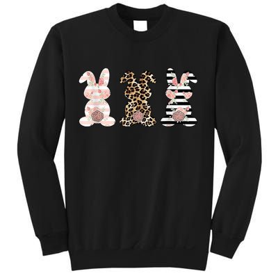 Trio Floral Easter Bunny Cute Sweatshirt