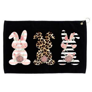 Trio Floral Easter Bunny Cute Grommeted Golf Towel