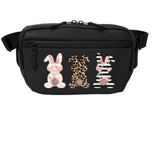 Trio Floral Easter Bunny Cute Crossbody Pack