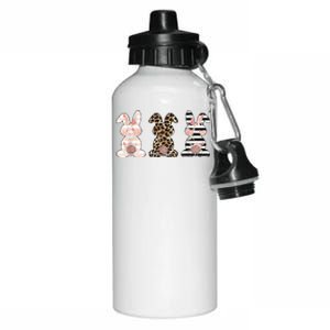 Trio Floral Easter Bunny Cute Aluminum Water Bottle