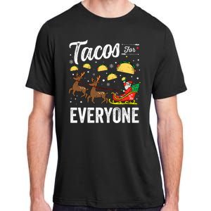 Tacos For Everyone Christmas Taco Funny Xmas Santa Family Adult ChromaSoft Performance T-Shirt