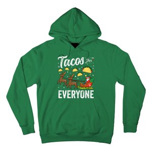 Tacos For Everyone Christmas Taco Funny Xmas Santa Family Hoodie