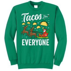 Tacos For Everyone Christmas Taco Funny Xmas Santa Family Sweatshirt