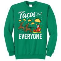 Tacos For Everyone Christmas Taco Funny Xmas Santa Family Sweatshirt