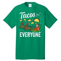 Tacos For Everyone Christmas Taco Funny Xmas Santa Family Tall T-Shirt