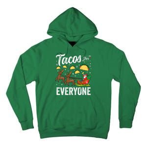 Tacos For Everyone Christmas Taco Funny Xmas Santa Family Tall Hoodie