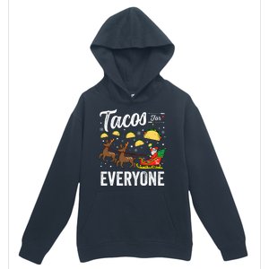 Tacos For Everyone Christmas Taco Funny Xmas Santa Family Urban Pullover Hoodie