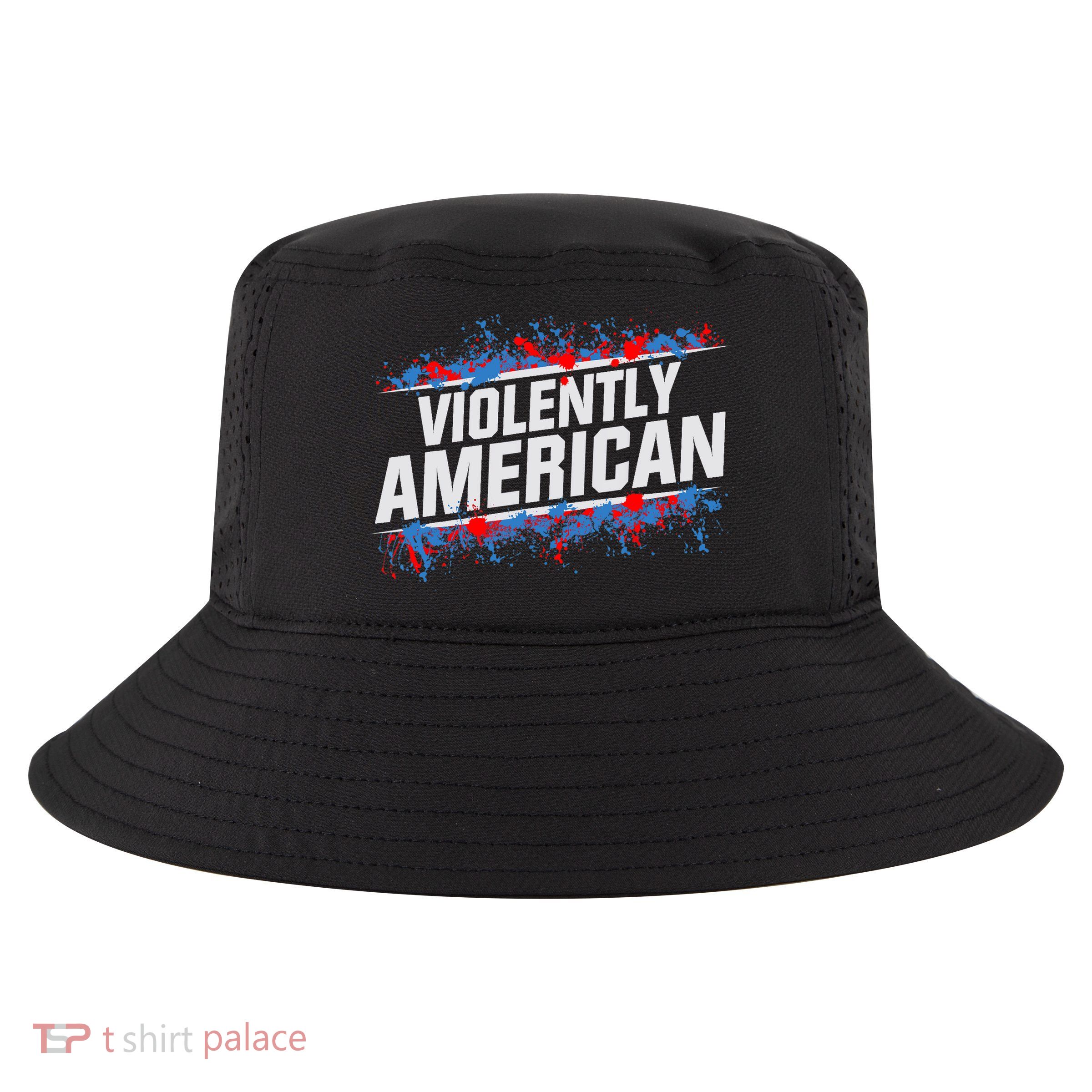 The Fat Electrician Violently American Cool Comfort Performance Bucket Hat