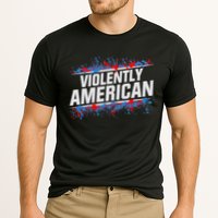 The Fat Electrician Violently American Cooling Performance Crew T-Shirt