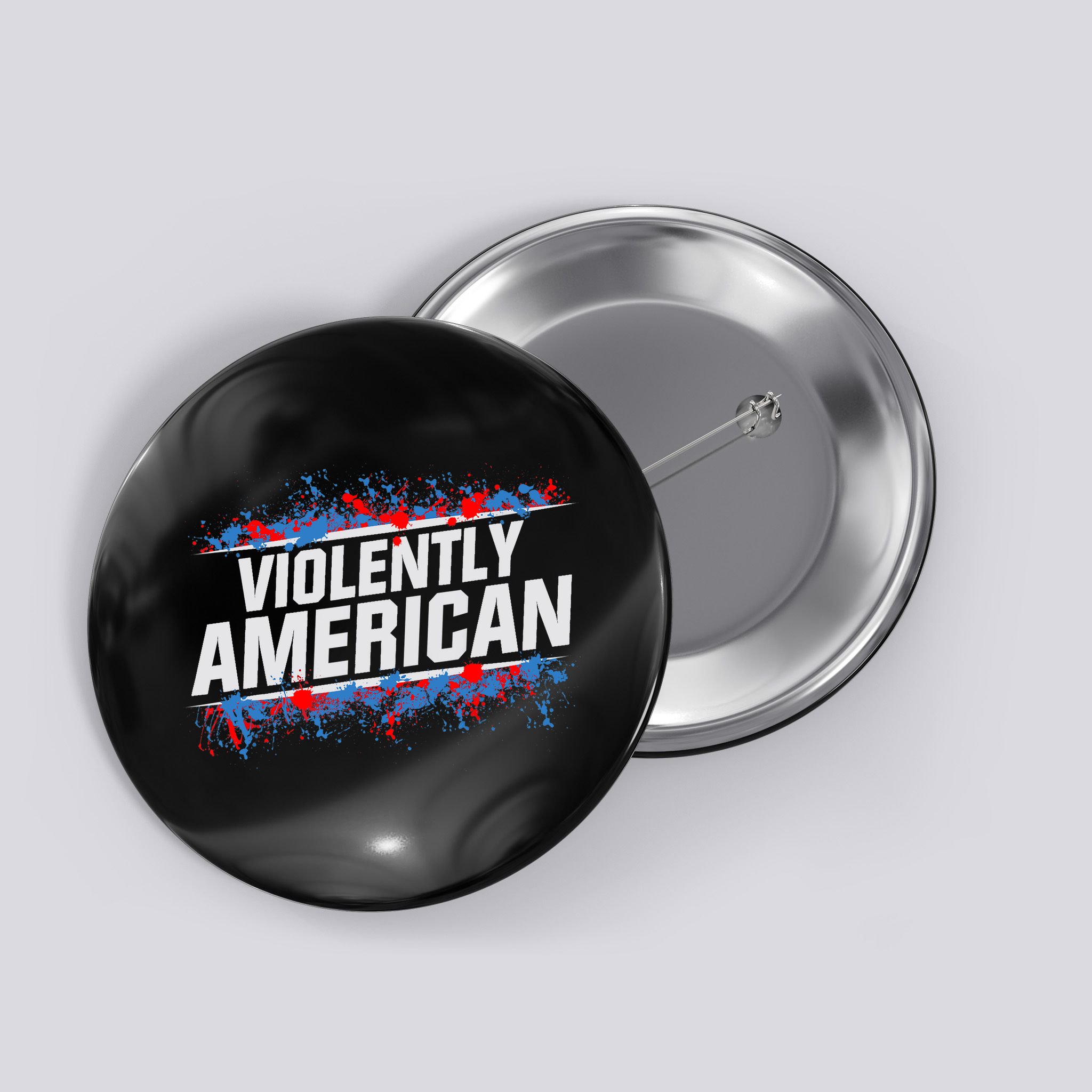 The Fat Electrician Violently American Button