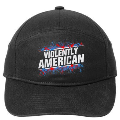 The Fat Electrician Violently American 7-Panel Snapback Hat