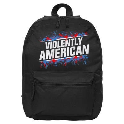 The Fat Electrician Violently American 16 in Basic Backpack