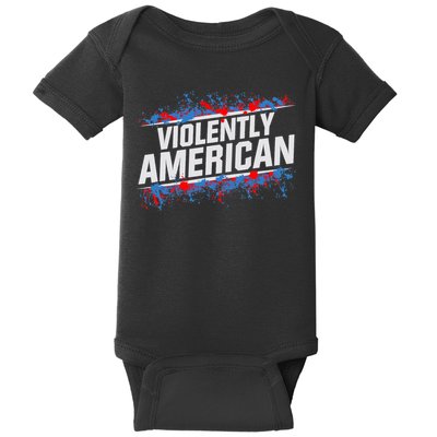 The Fat Electrician Violently American Baby Bodysuit