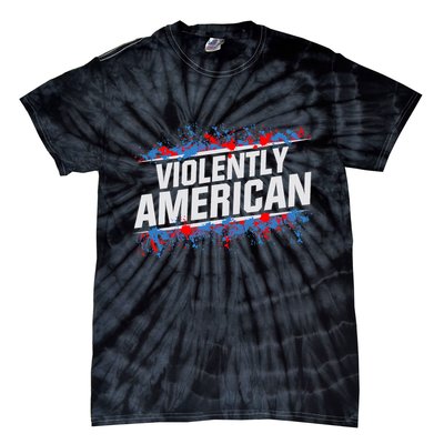 The Fat Electrician Violently American Tie-Dye T-Shirt