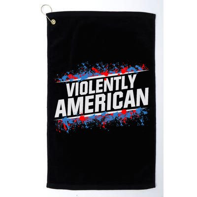 The Fat Electrician Violently American Golf Towel