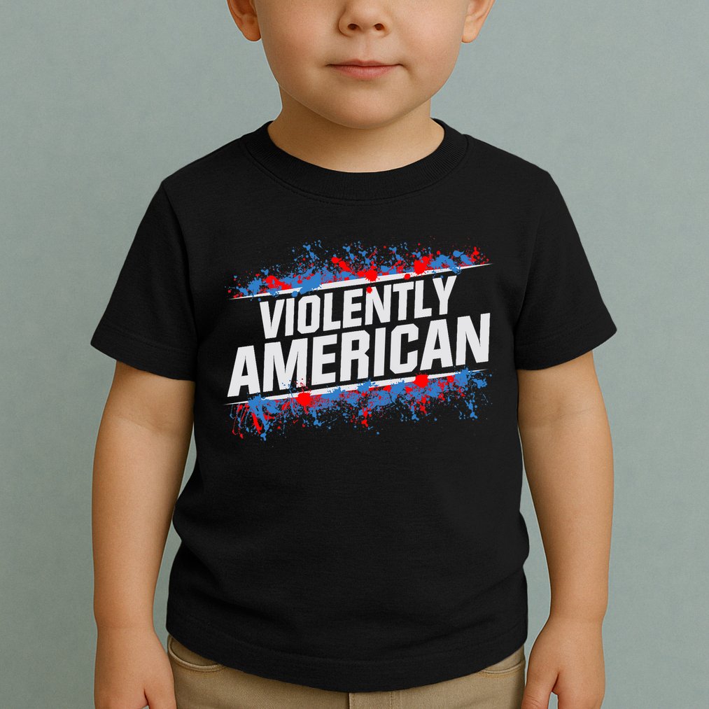 The Fat Electrician Violently American Toddler T-Shirt