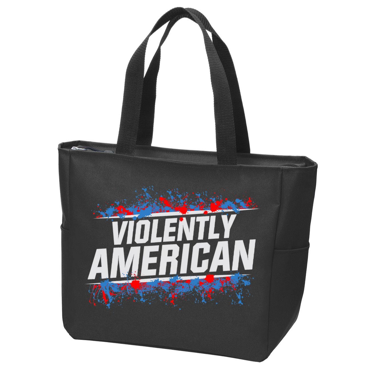 The Fat Electrician Violently American Zip Tote Bag