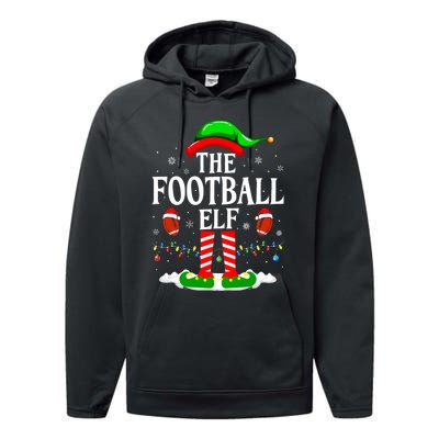 The Football Elf Xmas American Football Christmas Performance Fleece Hoodie