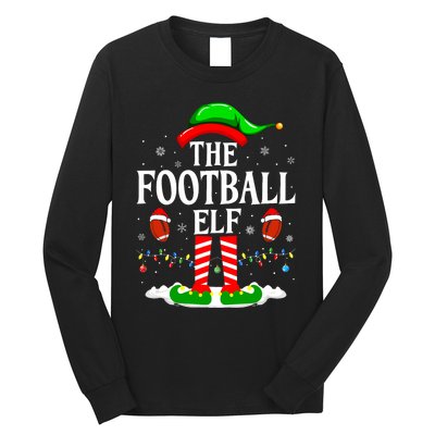 The Football Elf Xmas American Football Christmas Long Sleeve Shirt