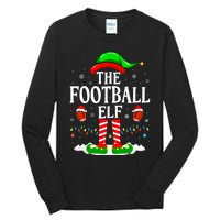 The Football Elf Xmas American Football Christmas Tall Long Sleeve T-Shirt