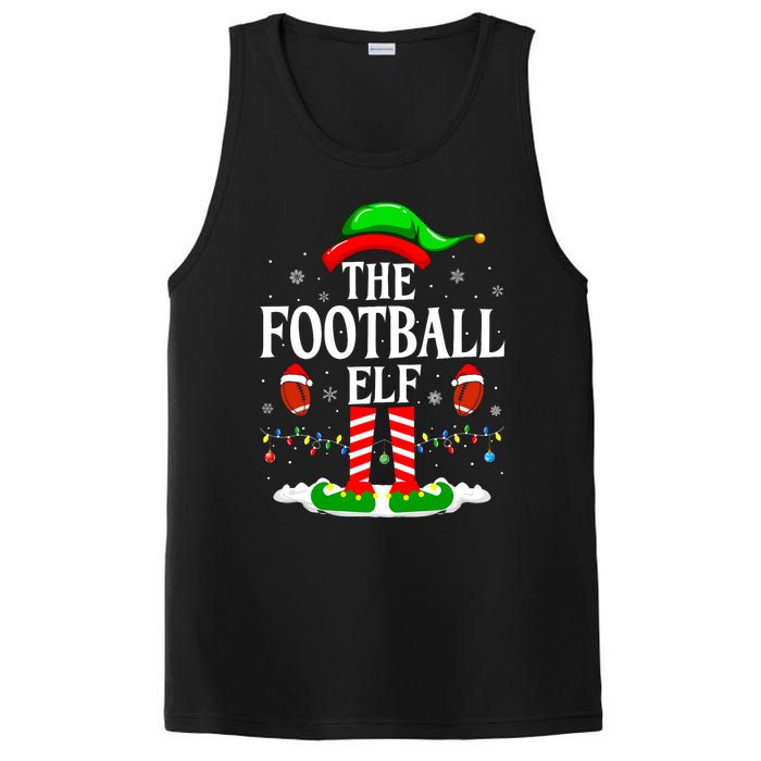 The Football Elf Xmas American Football Christmas PosiCharge Competitor Tank